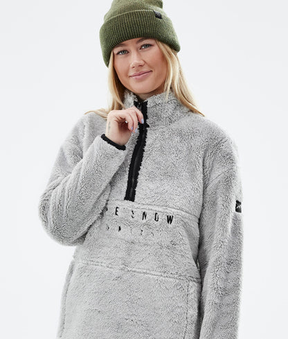 Fleece Sweater For Women Light Grey