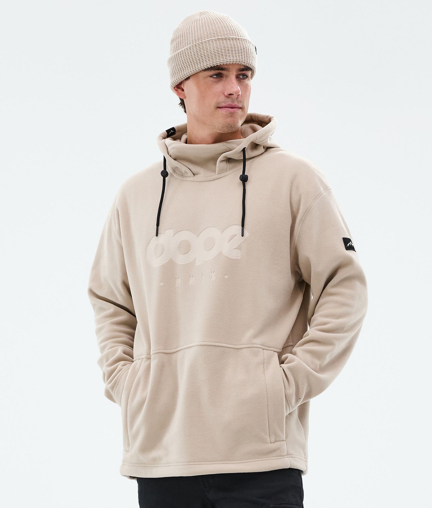 Fleece Hoodie For Men Sand
