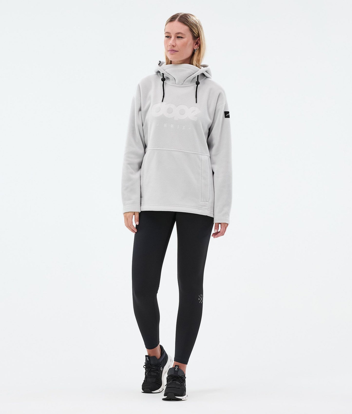 Fleece Hoodie For Women Light Grey