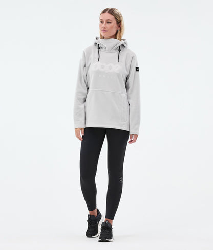 Fleece Hoodie For Women Light Grey