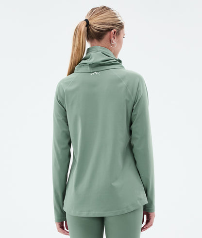 Base Layer Top For Women 2X-Up Faded Green