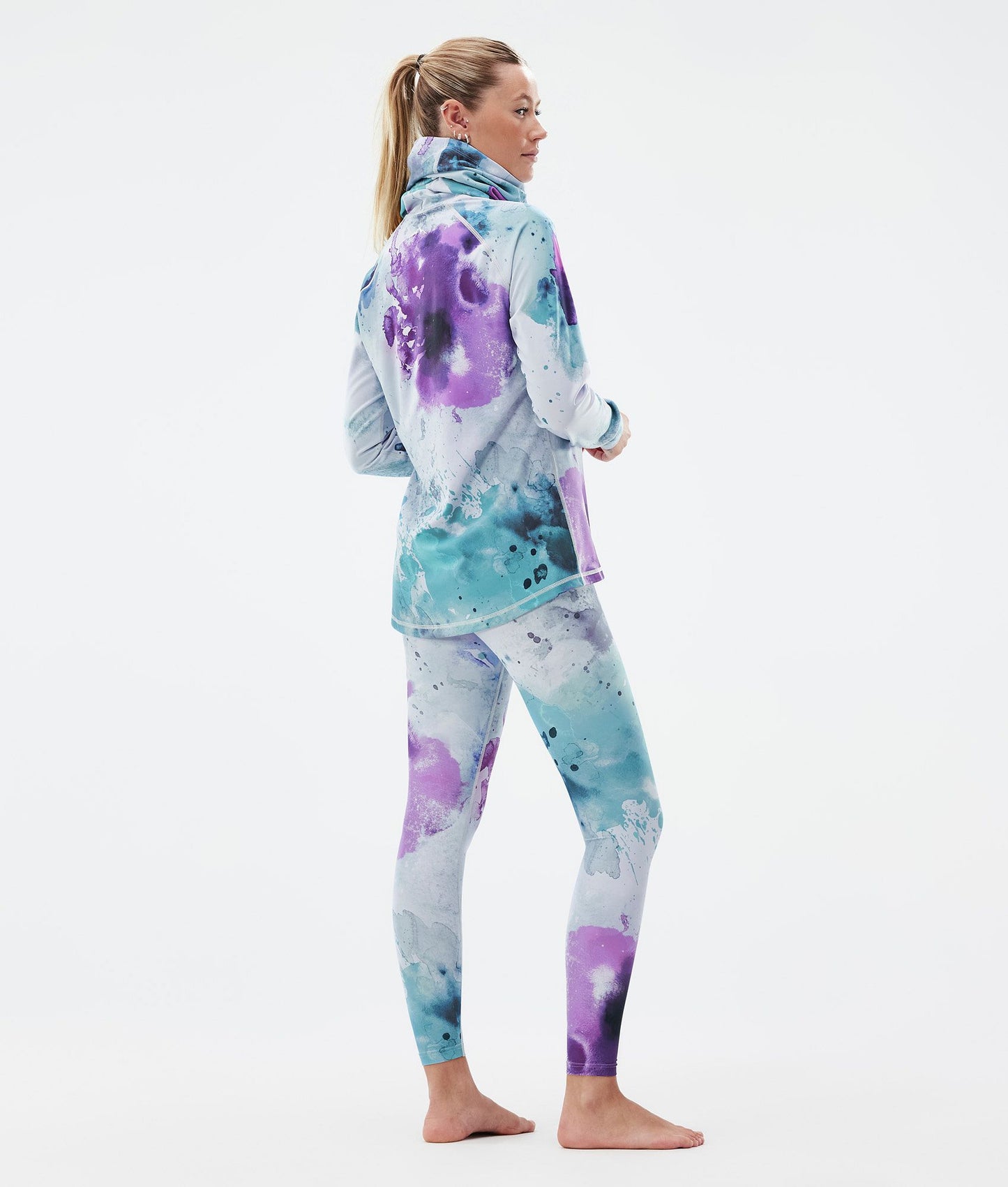 Base Layer Top For Women 2X-Up Spray Green Grape