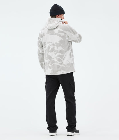 Fleece Hoodie For Men Grey Camo