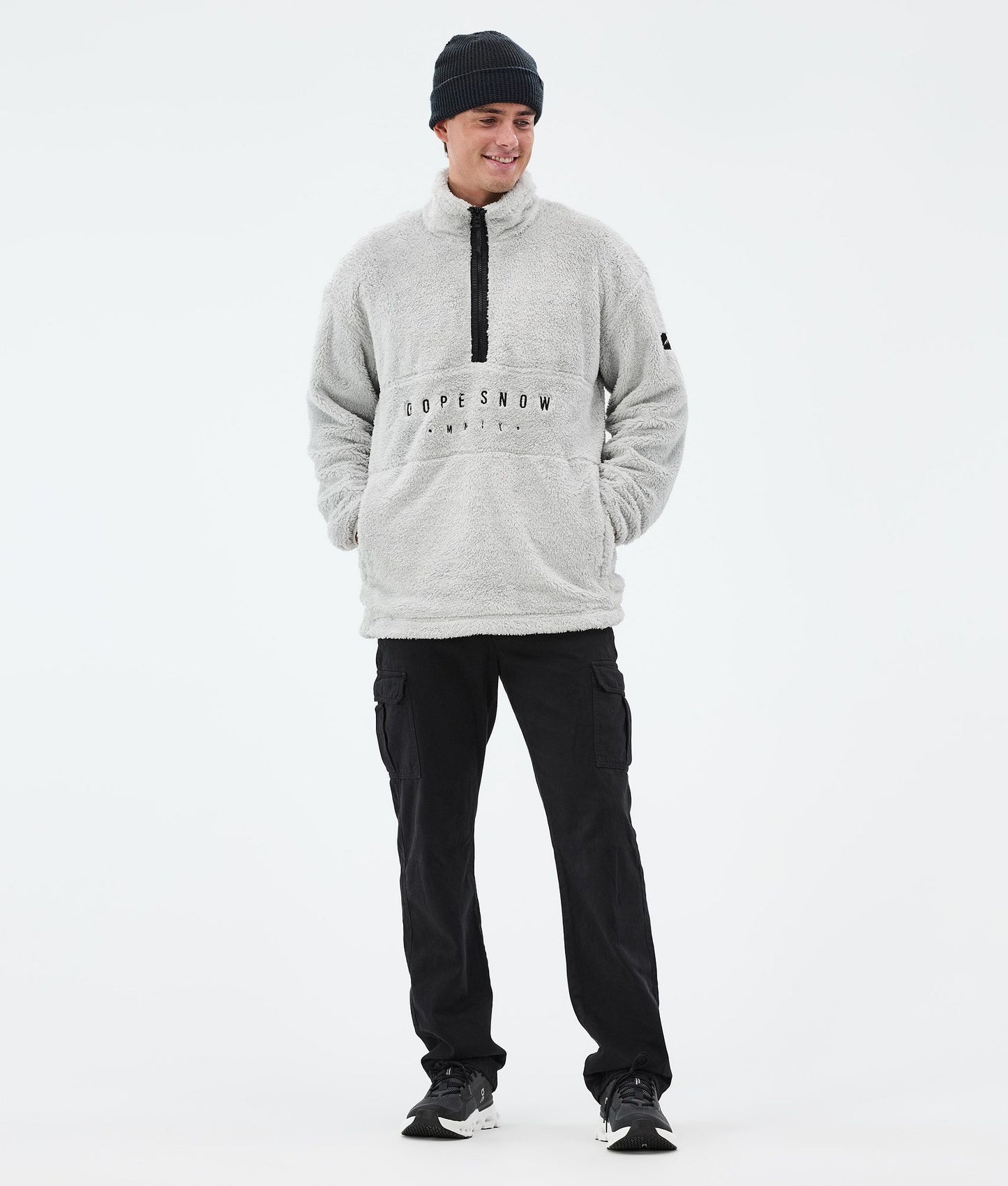 Fleece Sweater For Men Light Grey