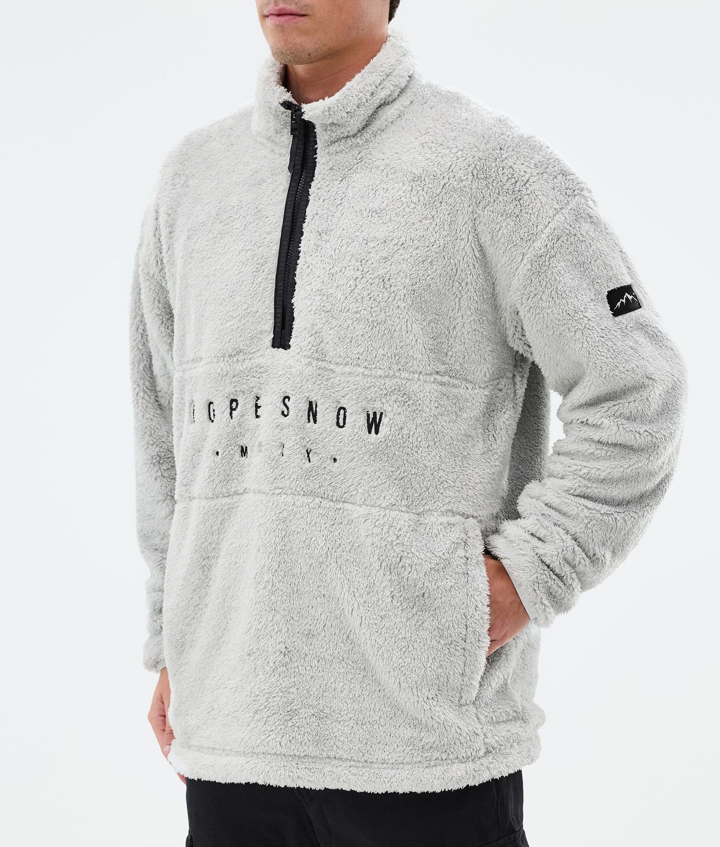 Fleece Sweater For Men Light Grey