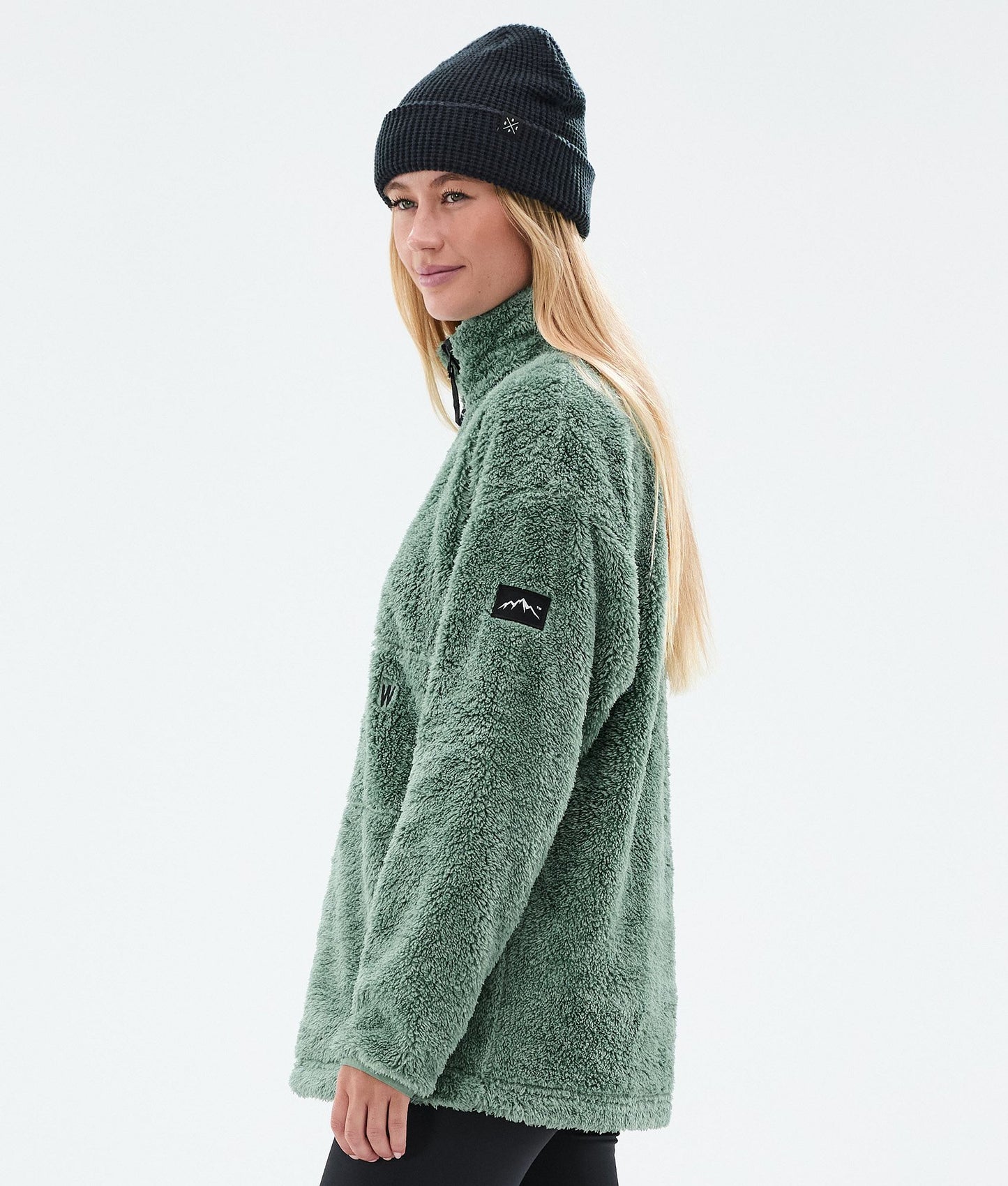 Fleece Sweater For Women Faded Green