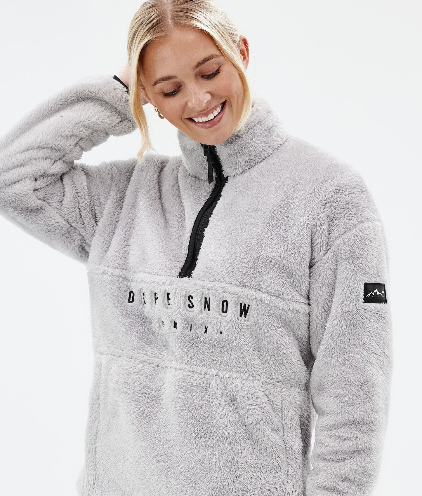 Fleece Sweater For Women Light Grey