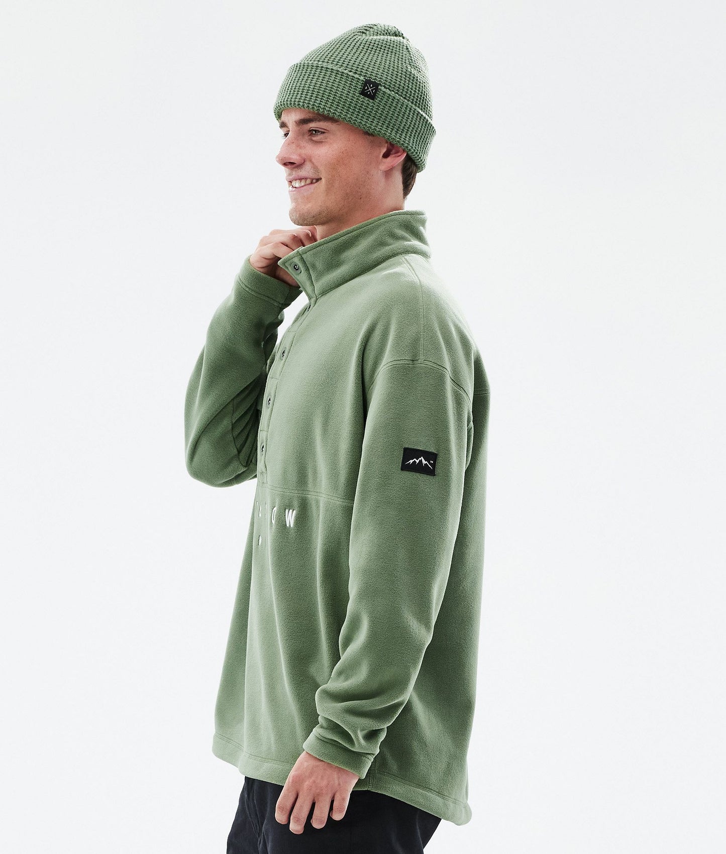 Fleece Sweater For Men Moss Green