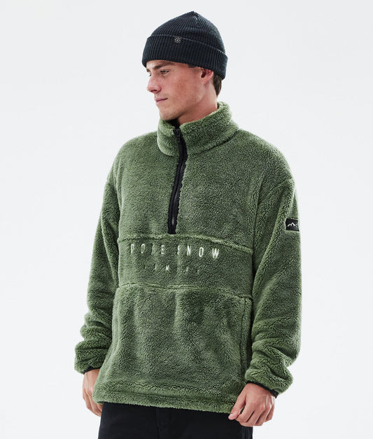 Fleece Sweater For Men Moss Green