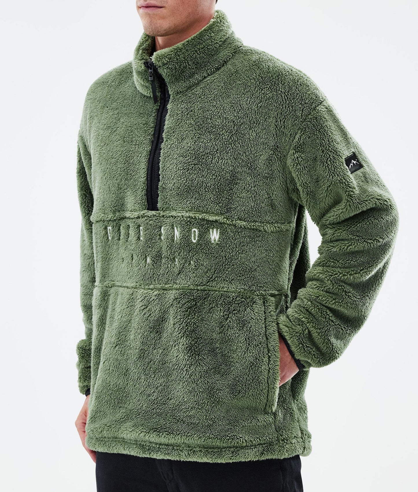 Fleece Sweater For Men Moss Green