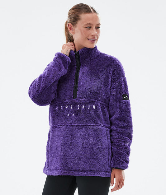 Fleece Sweater For Women Vivid Purple