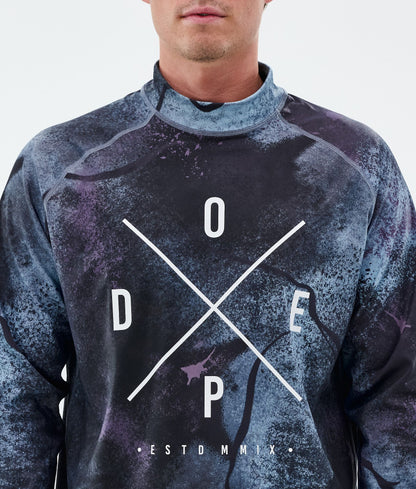 Base Layer Top For Men 2X-Up Jungle Purple