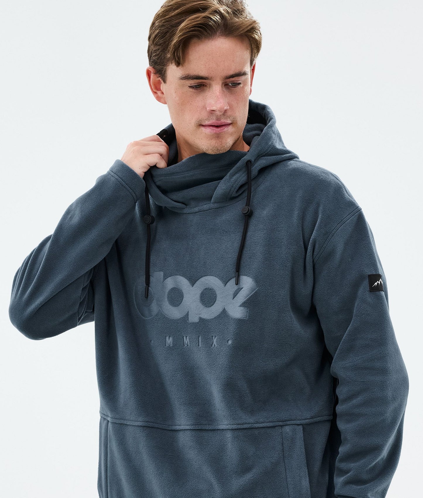 Fleece Hoodie For Men Metal Blue