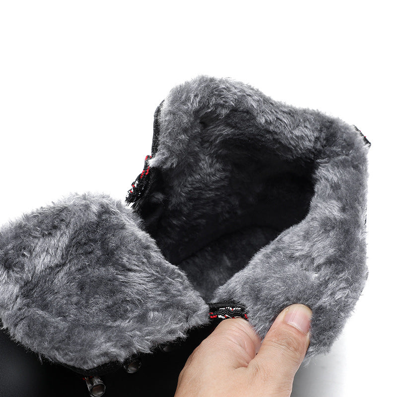 (Limited Time Event 49% OFF) Men’s Winter Waterproof and Cold Warm Snow Boots Orthopedic Arch Support Wide Toe Work Boots