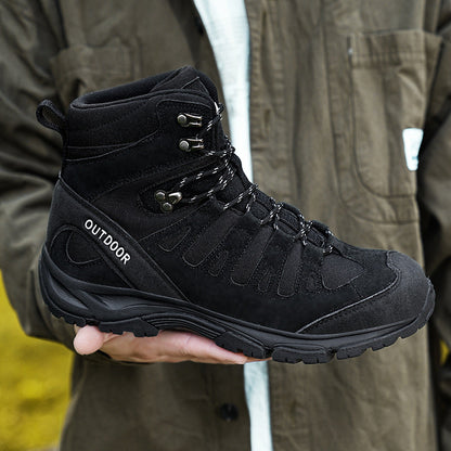 (⏰ Clearance Event 49% OFF) Men's High Top Wide Toe Arch Support Orthopedic Tactical Boots Comfortable Non-slip Durable Hiking Boots