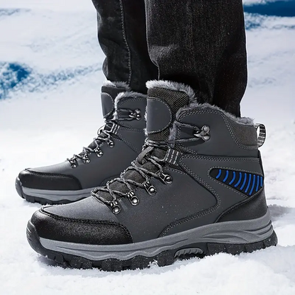 (Limited Time Event 49% OFF) Men’s Winter Waterproof and Cold Warm Snow Boots Orthopedic Arch Support Wide Toe Work Boots