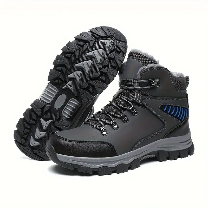 (Limited Time Event 49% OFF) Men’s Winter Waterproof and Cold Warm Snow Boots Orthopedic Arch Support Wide Toe Work Boots